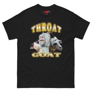 Throat Goat Unisex Heavy Cotton Tee - Funny Offensive Adult Humor Meme Shirt