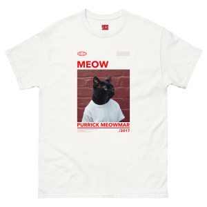 Purrick Meowmar Unisex Heavy Cotton Tee – Funny Parody Meme Shirt