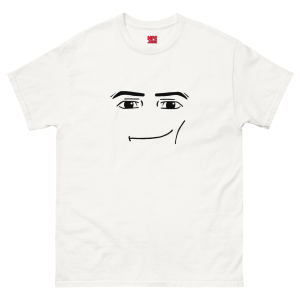 Roblox Man Face Smirk Unisex Heavy Cotton Tee – Funny Meme Shirt