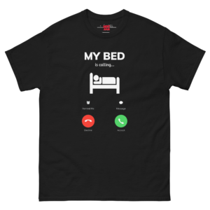 My Bed Is Calling Unisex Heavy Cotton Tee – Funny Relatable Lazy Shirt